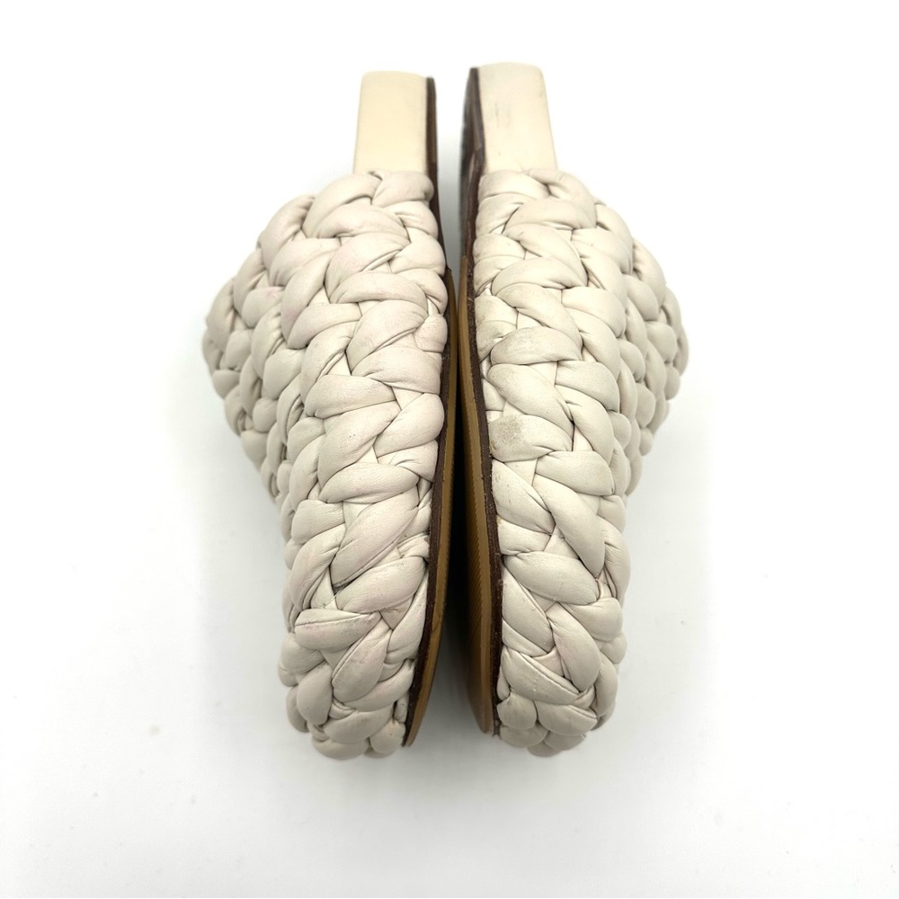 Chloé Kacey Braided Leather Mule in Eggshell Cream - Picture 6 of 11